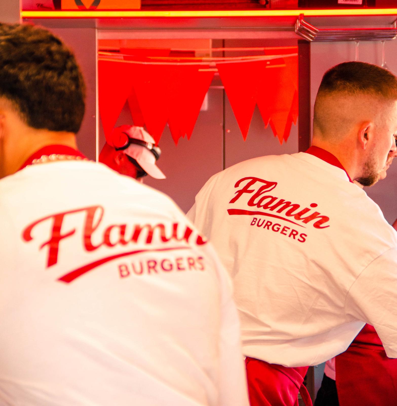 Camiseta Flamin' Burgers